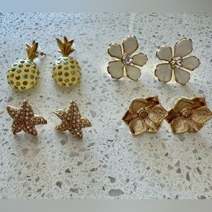 J.Crew three + one Banana Republic earrings